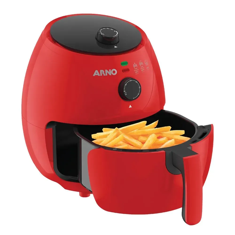 Fritadeira Air Fryer 3.2l Arno Easy Fry Vermelha 127v